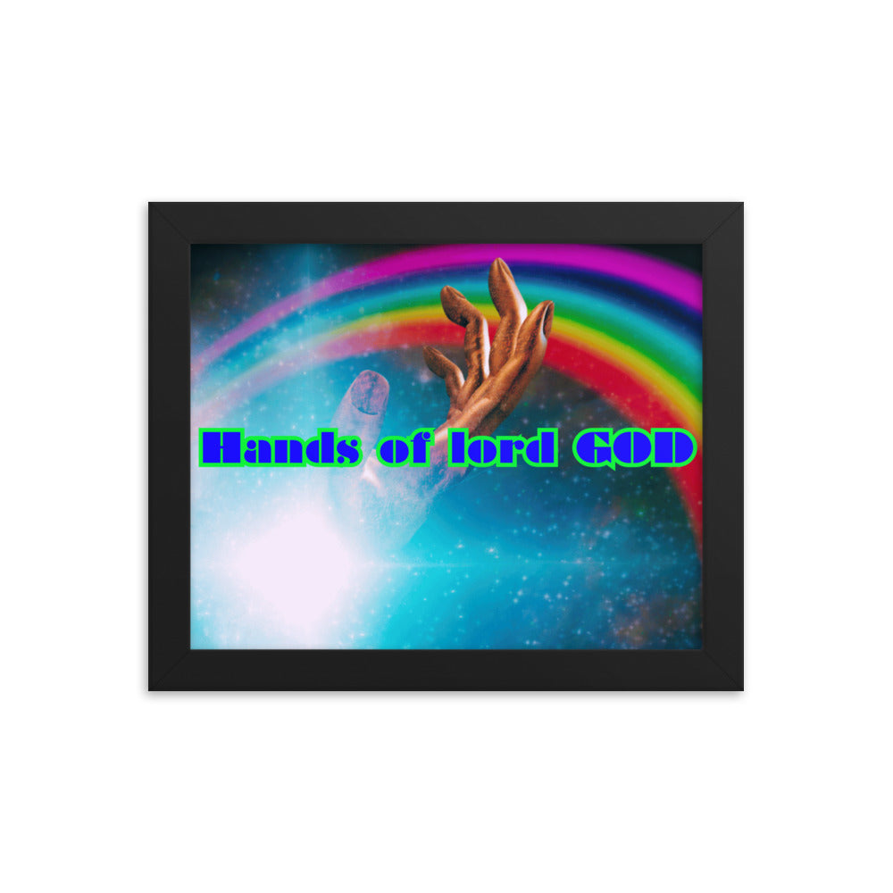Hands of GOD, Touch me Lord, Framed poster