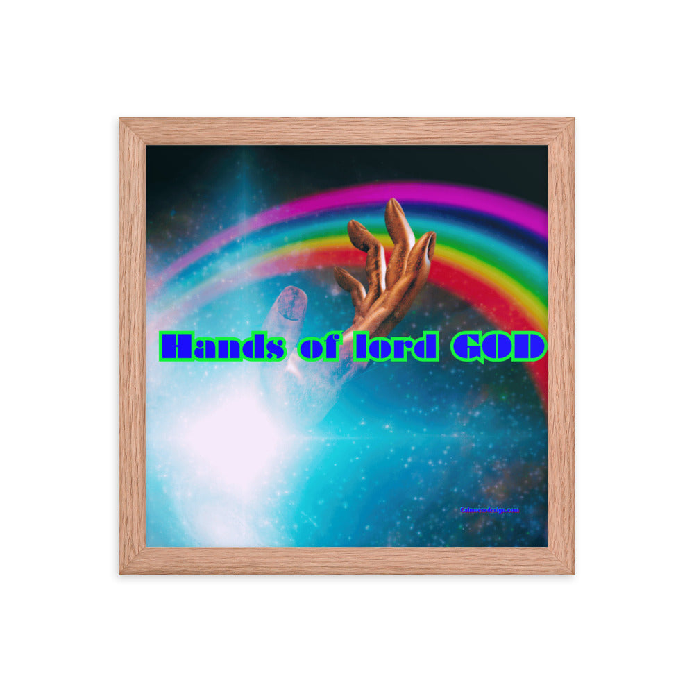 Hands of GOD, Touch me Lord, Framed poster
