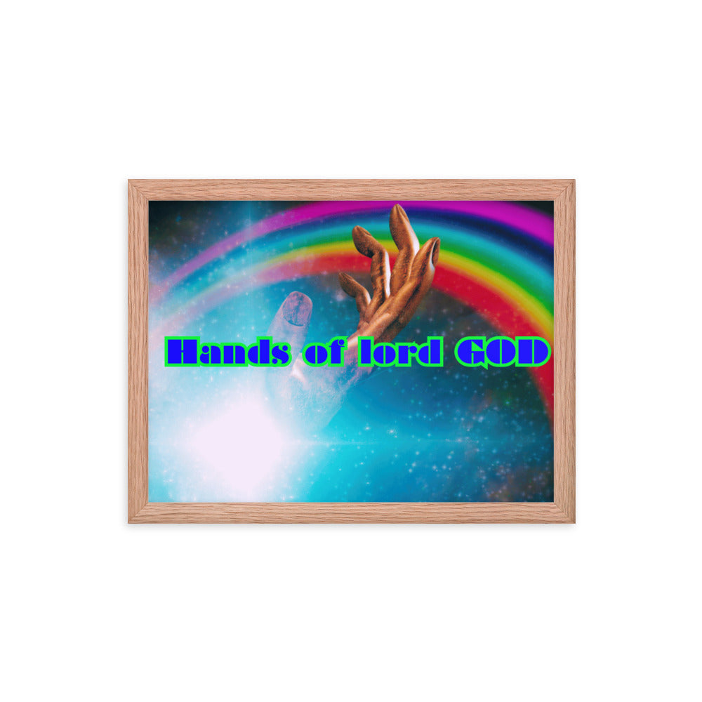 Hands of GOD, Touch me Lord, Framed poster