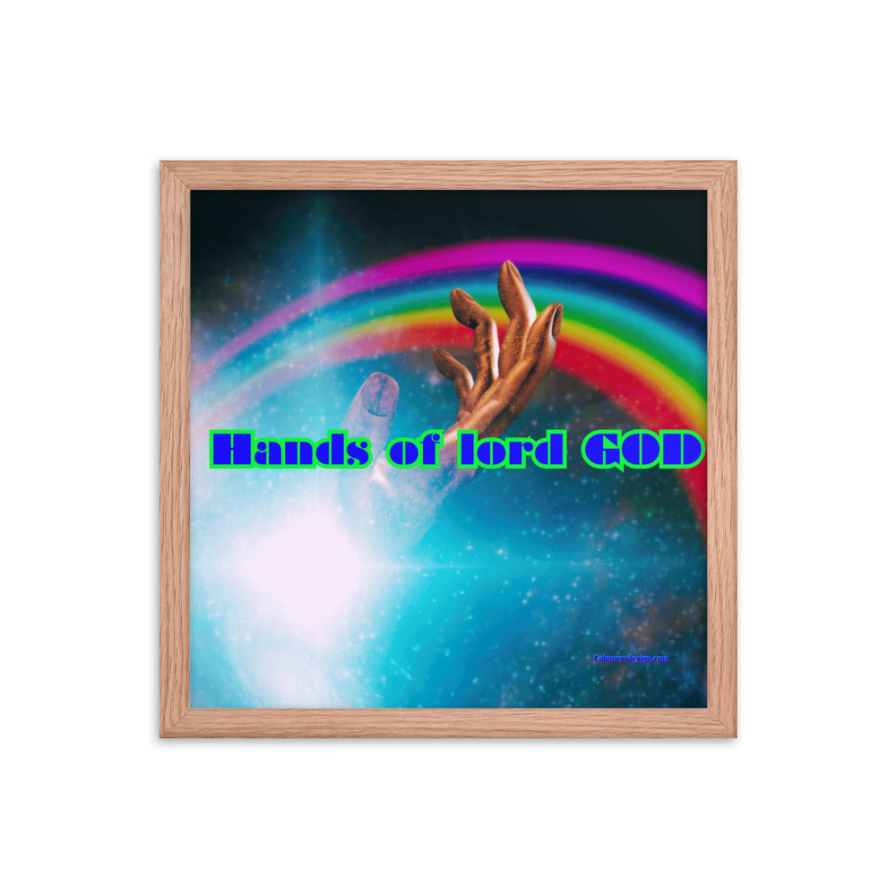 Hands of GOD, Touch me Lord, Framed poster