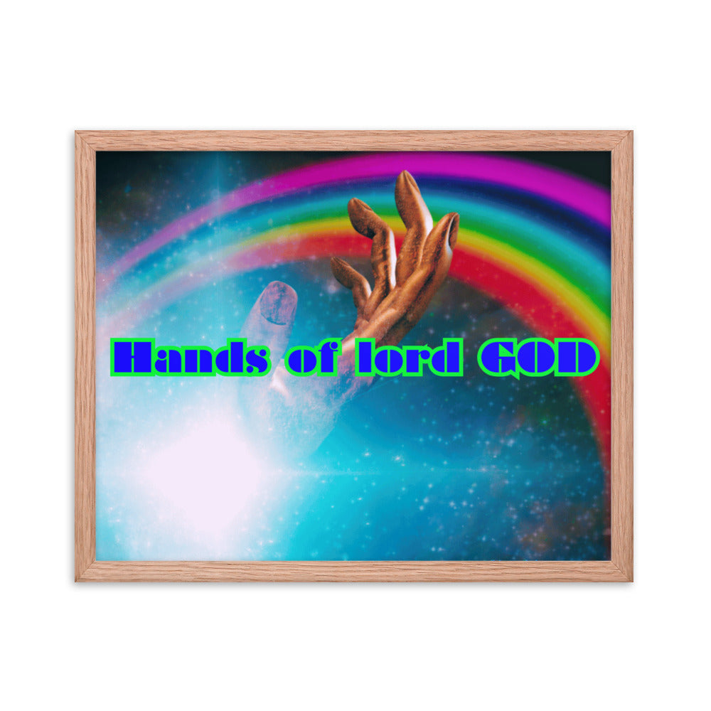 Hands of GOD, Touch me Lord, Framed poster