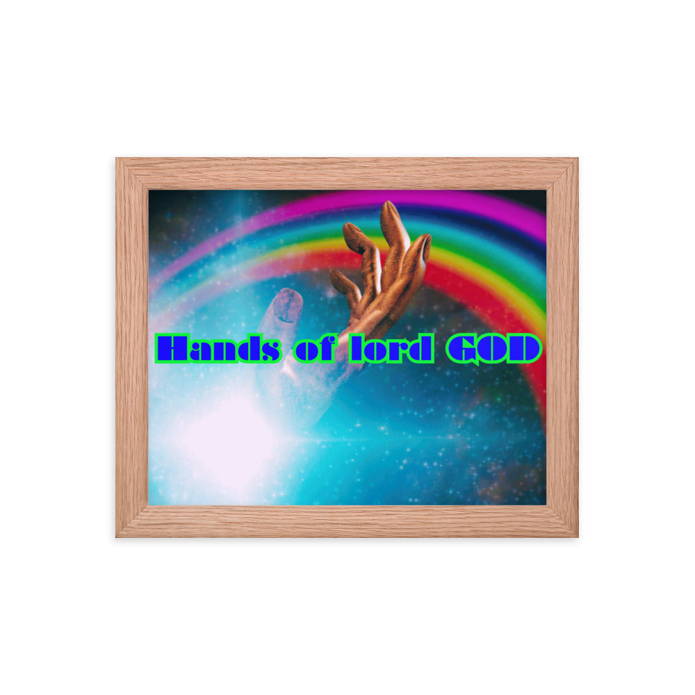 Hands of GOD, Touch me Lord, Framed poster