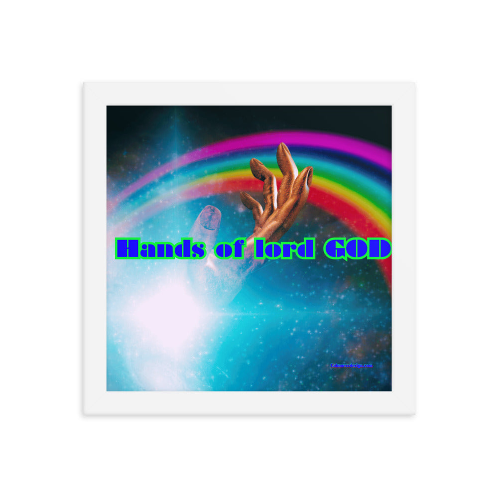 Hands of GOD, Touch me Lord, Framed poster