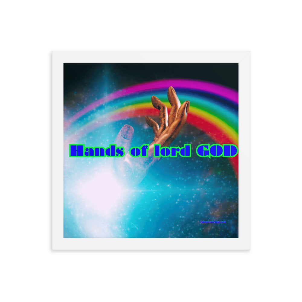 Hands of GOD, Touch me Lord, Framed poster