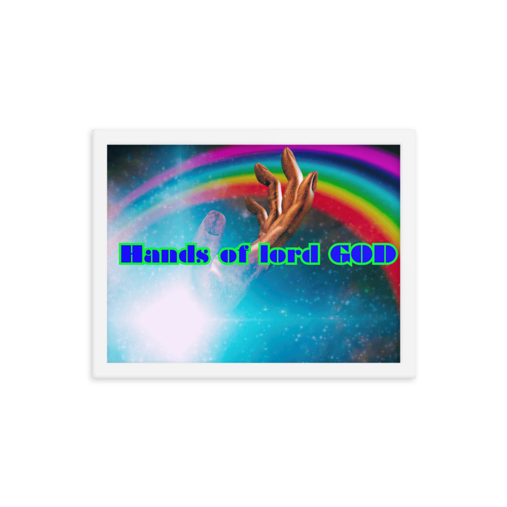 Hands of GOD, Touch me Lord, Framed poster
