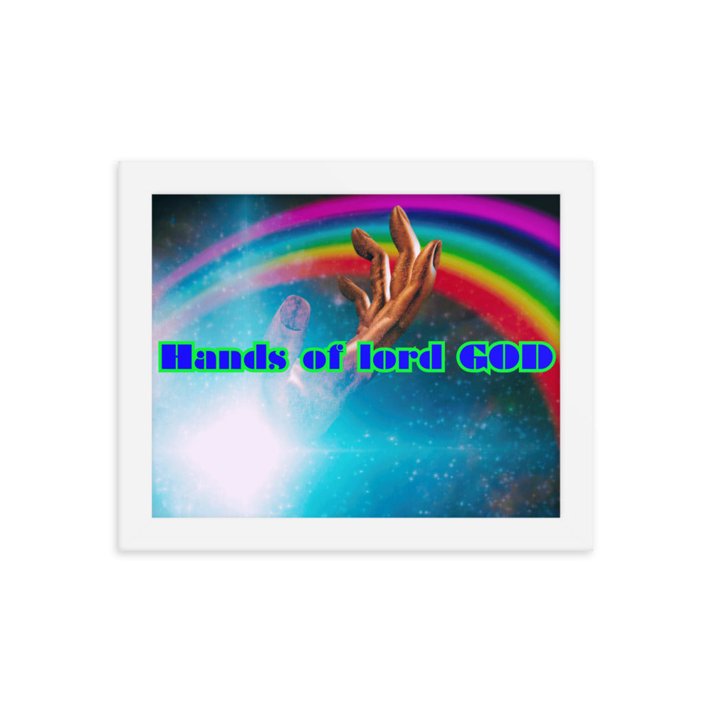 Hands of GOD, Touch me Lord, Framed poster