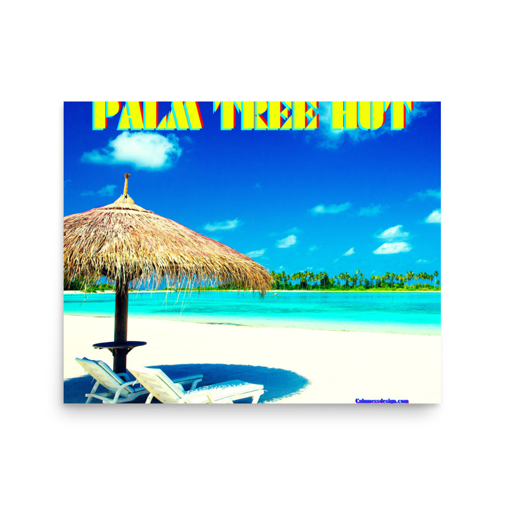 PALM TREE HUT Poster