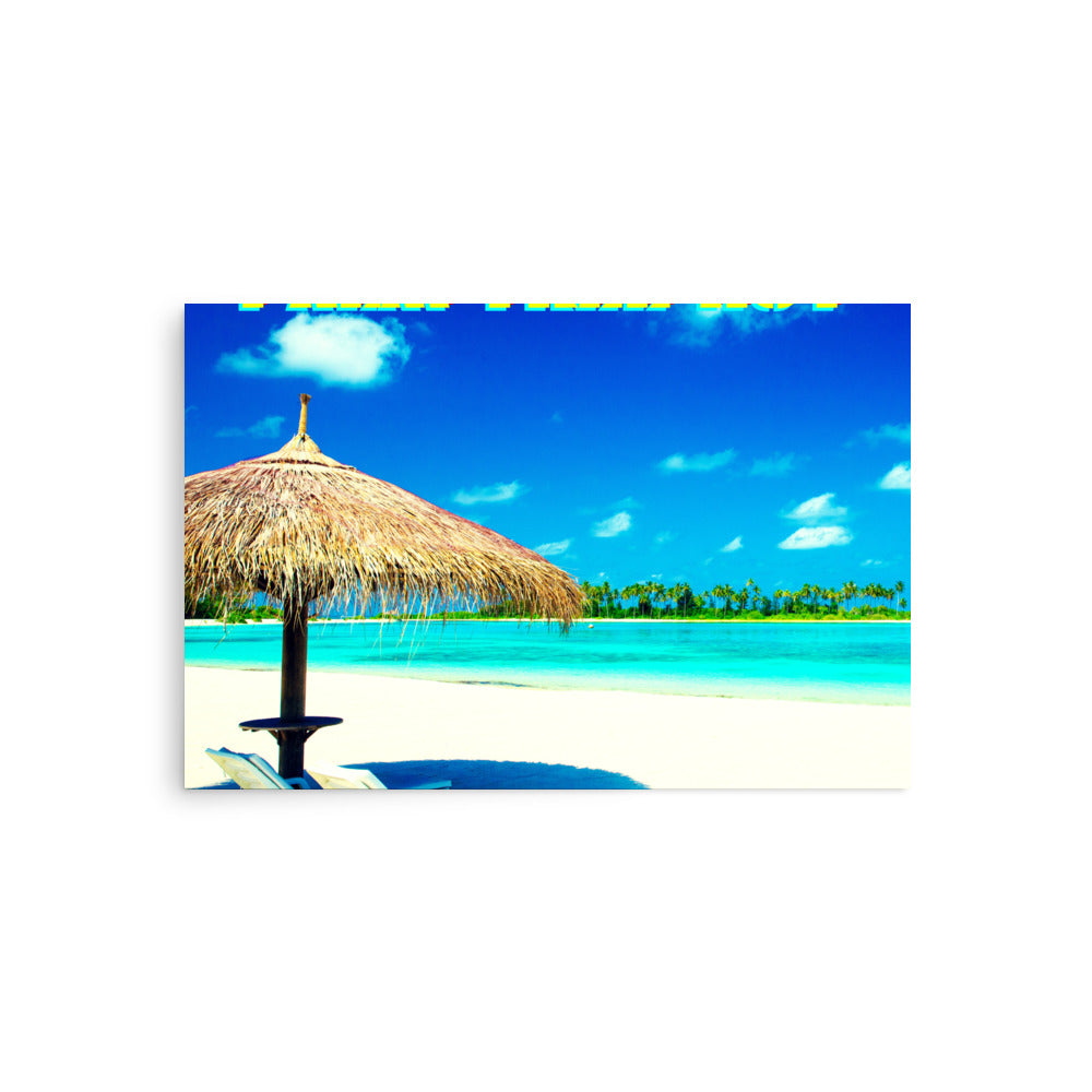 PALM TREE HUT Poster