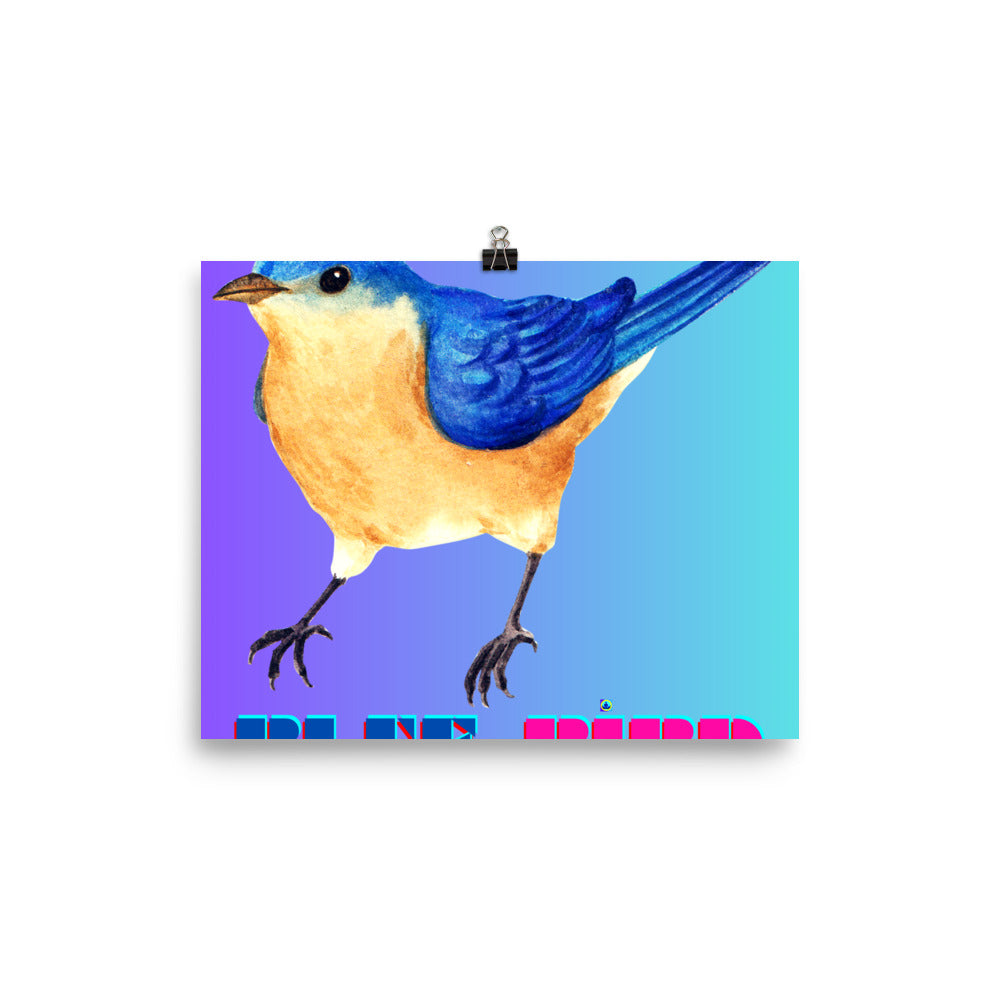 Calmness Designs, Blue Bird, Poster