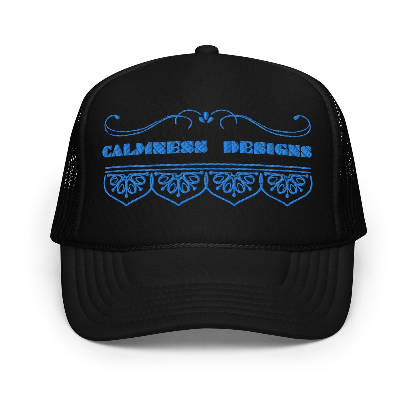 Bidri Decorative Elements Border BLUE, CALMNESS DESIGNS, Creative Designer's, Foam trucker hat