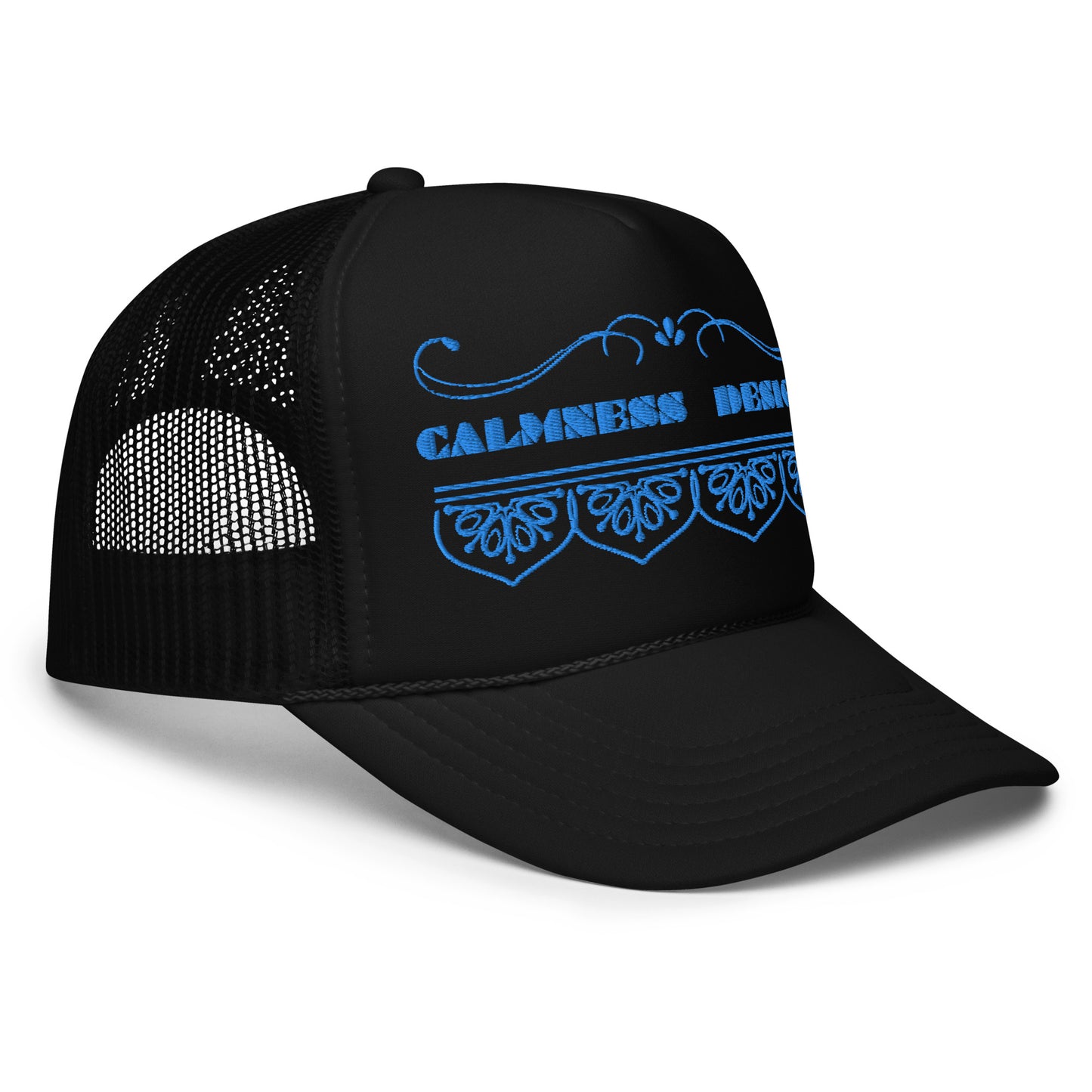 Bidri Decorative Elements Border BLUE, CALMNESS DESIGNS, Creative Designer's, Foam trucker hat