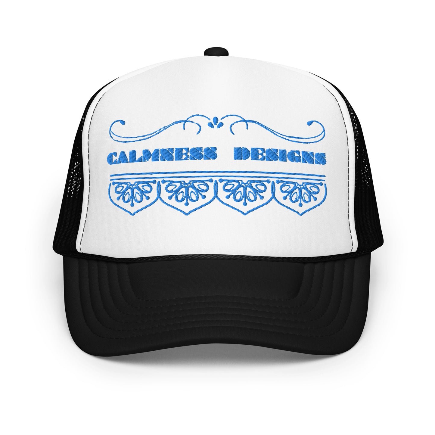 Bidri Decorative Elements Border BLUE, CALMNESS DESIGNS, Creative Designer's, Foam trucker hat