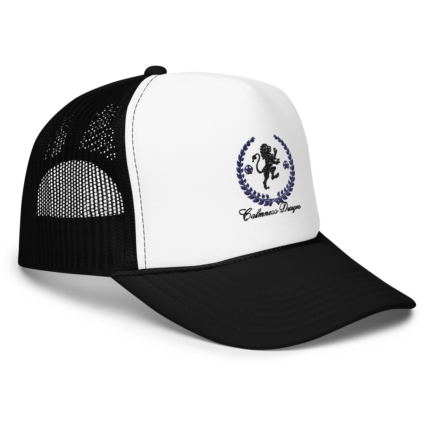 Coats of Arms, (C D), Lions Crest Shield, Stars, Calmness Designs, Foam trucker hat