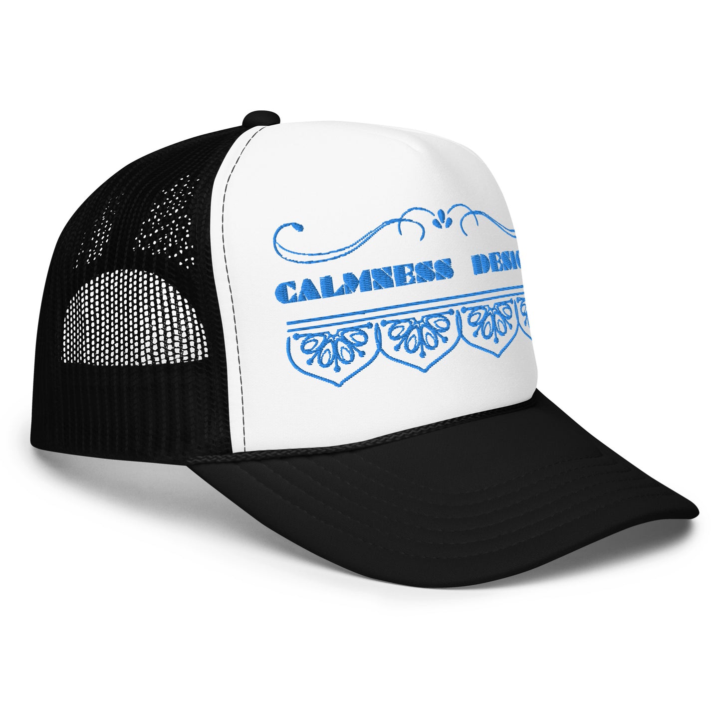 Bidri Decorative Elements Border BLUE, CALMNESS DESIGNS, Creative Designer's, Foam trucker hat