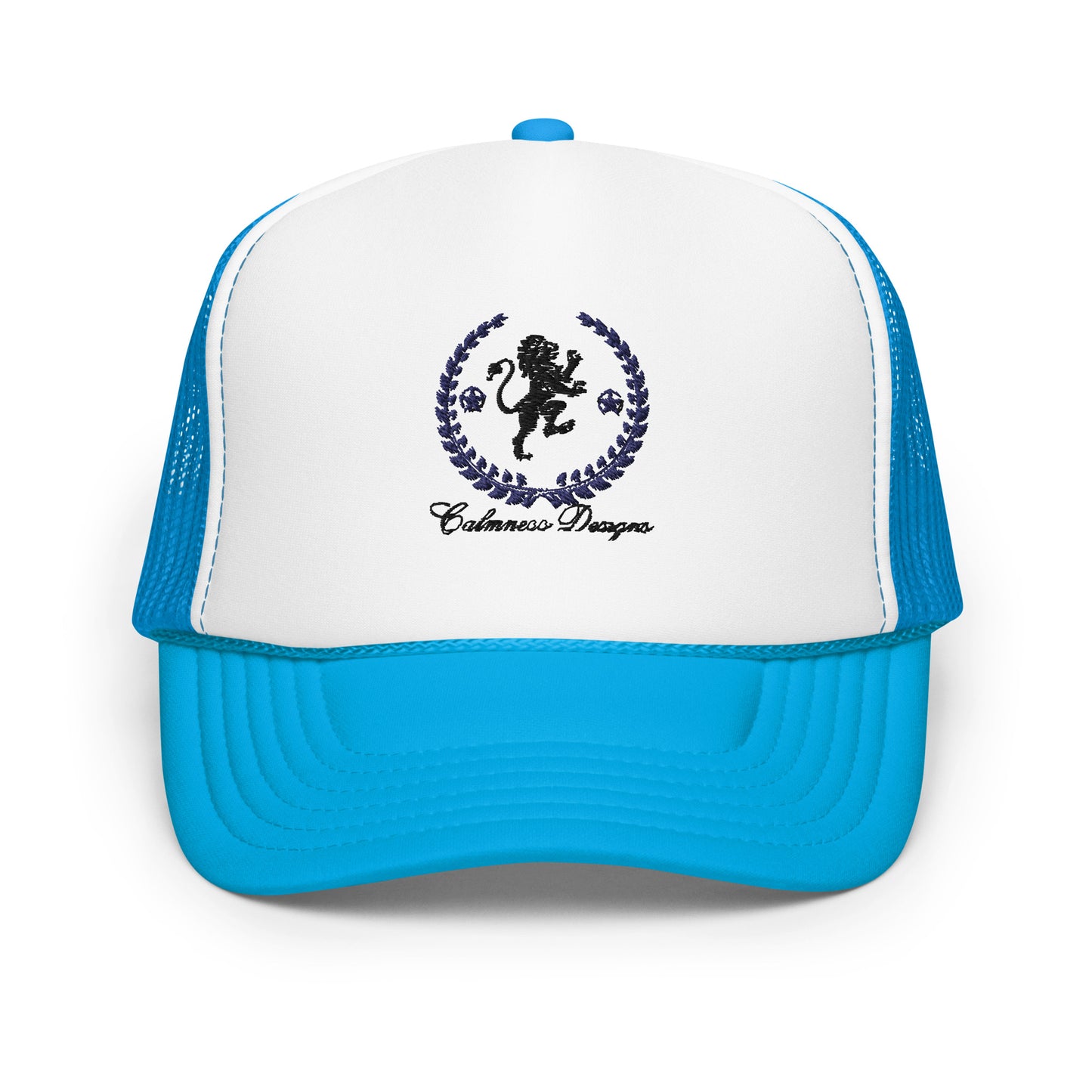 Coats of Arms, (C D), Lions Crest Shield, Stars, Calmness Designs, Foam trucker hat