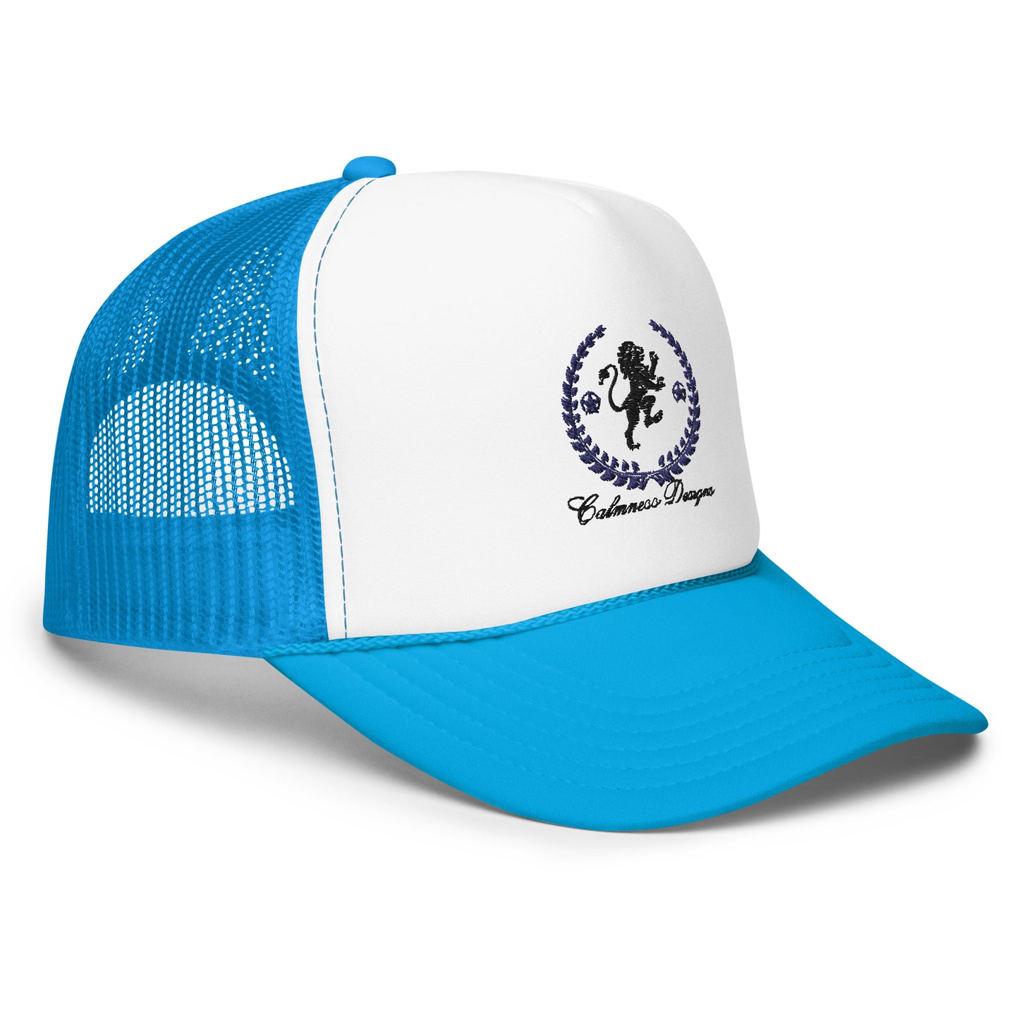 Coats of Arms, (C D), Lions Crest Shield, Stars, Calmness Designs, Foam trucker hat