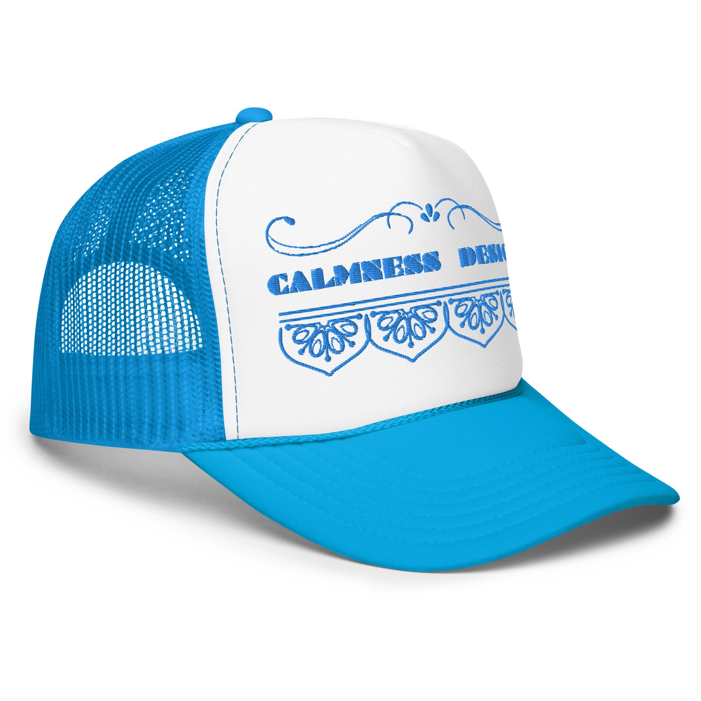 Bidri Decorative Elements Border BLUE, CALMNESS DESIGNS, Creative Designer's, Foam trucker hat