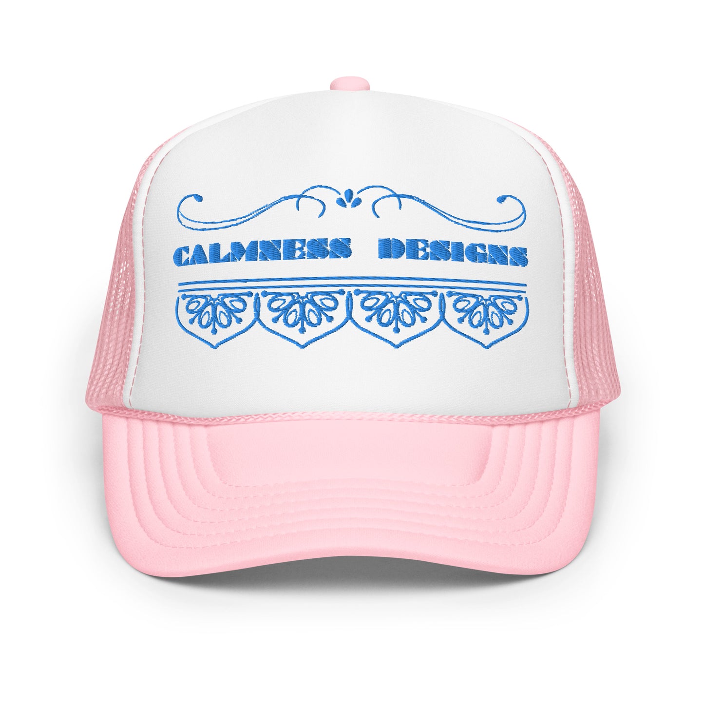 Bidri Decorative Elements Border BLUE, CALMNESS DESIGNS, Creative Designer's, Foam trucker hat