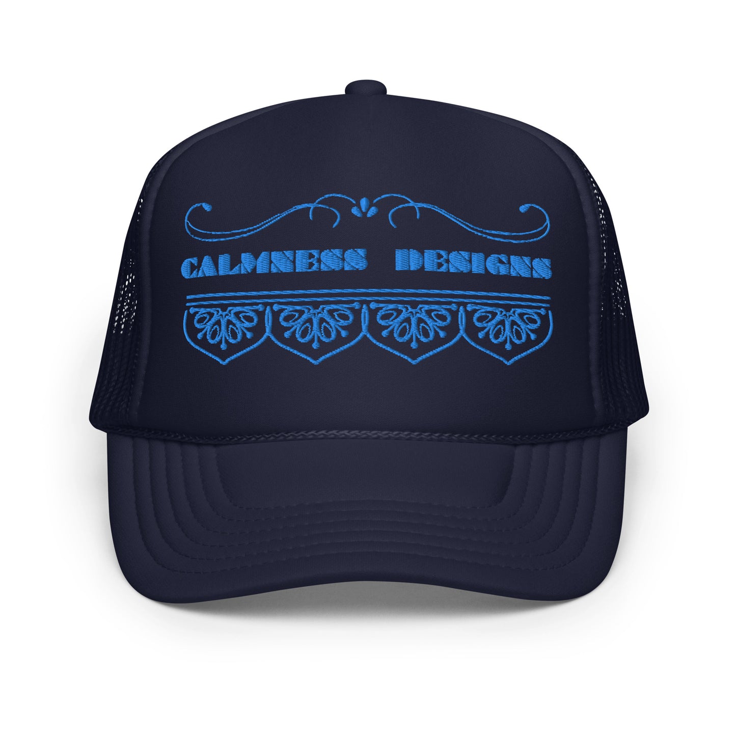 Bidri Decorative Elements Border BLUE, CALMNESS DESIGNS, Creative Designer's, Foam trucker hat