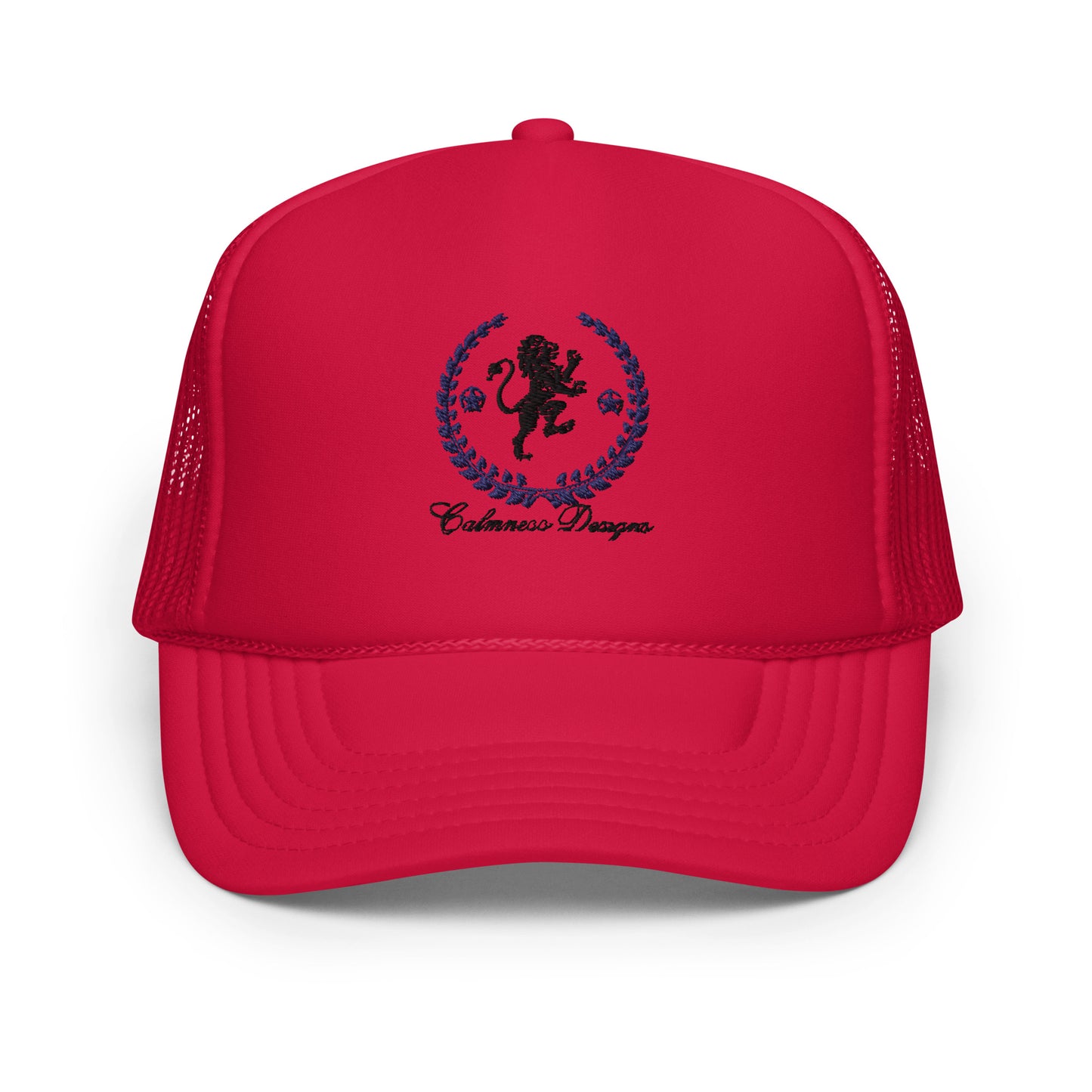 Coats of Arms, (C D), Lions Crest Shield, Stars, Calmness Designs, Foam trucker hat