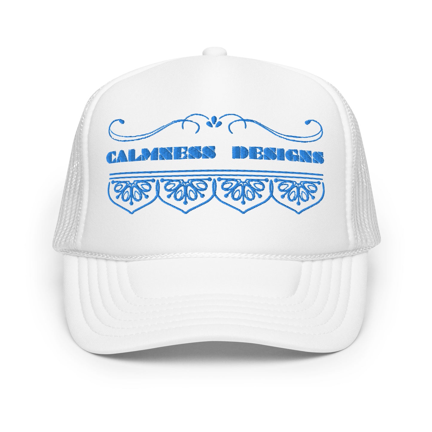 Bidri Decorative Elements Border BLUE, CALMNESS DESIGNS, Creative Designer's, Foam trucker hat