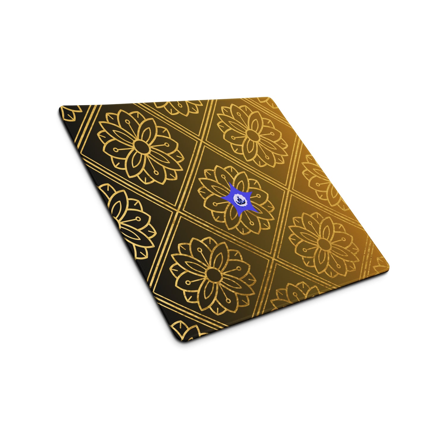 Bidri Decorative Elements Seamless Pattern Line art Clean-GOLD, CALMNESS DESIGNS, Creative Designer's, Gaming mouse pad
