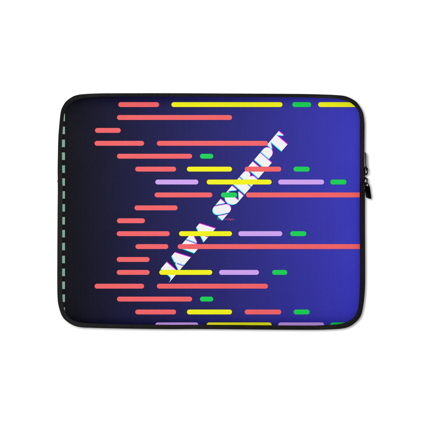 Digital Java Code Text. Computer Software , Java Scrip, CALMNESS DESIGNS, Creative Designer's, Laptop Sleeve