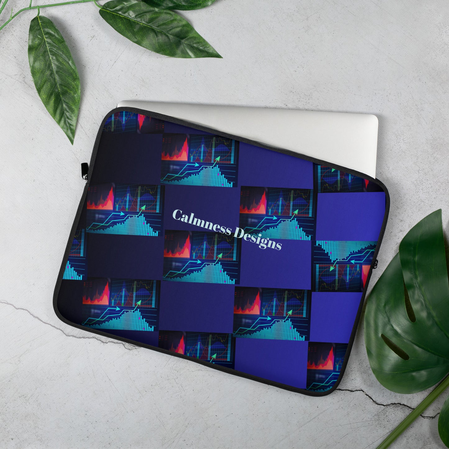 Growth Chart, Arrow, Stock, Calmness Designs, Creative Designs, Laptop Sleeve