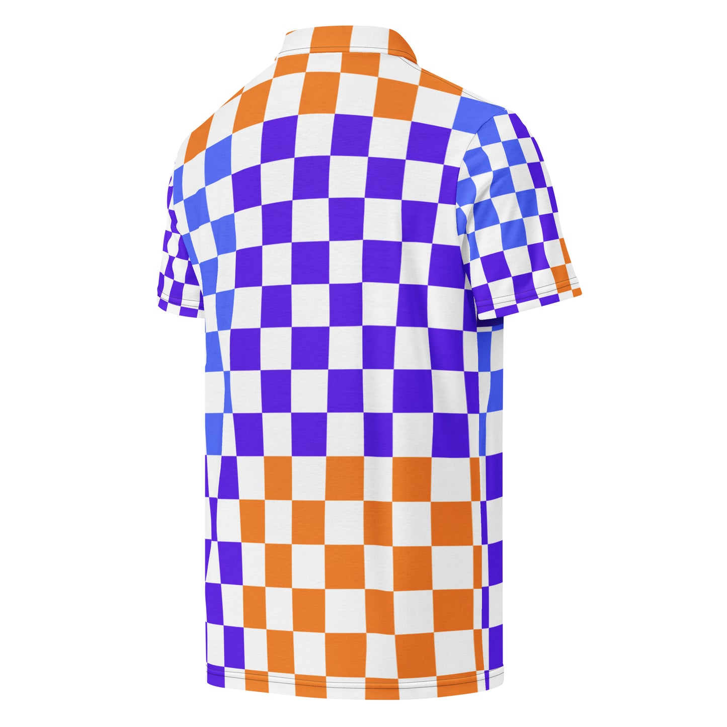 Checkerboard Styled, CALMNESS DESIGNS Men’s slim fit polo