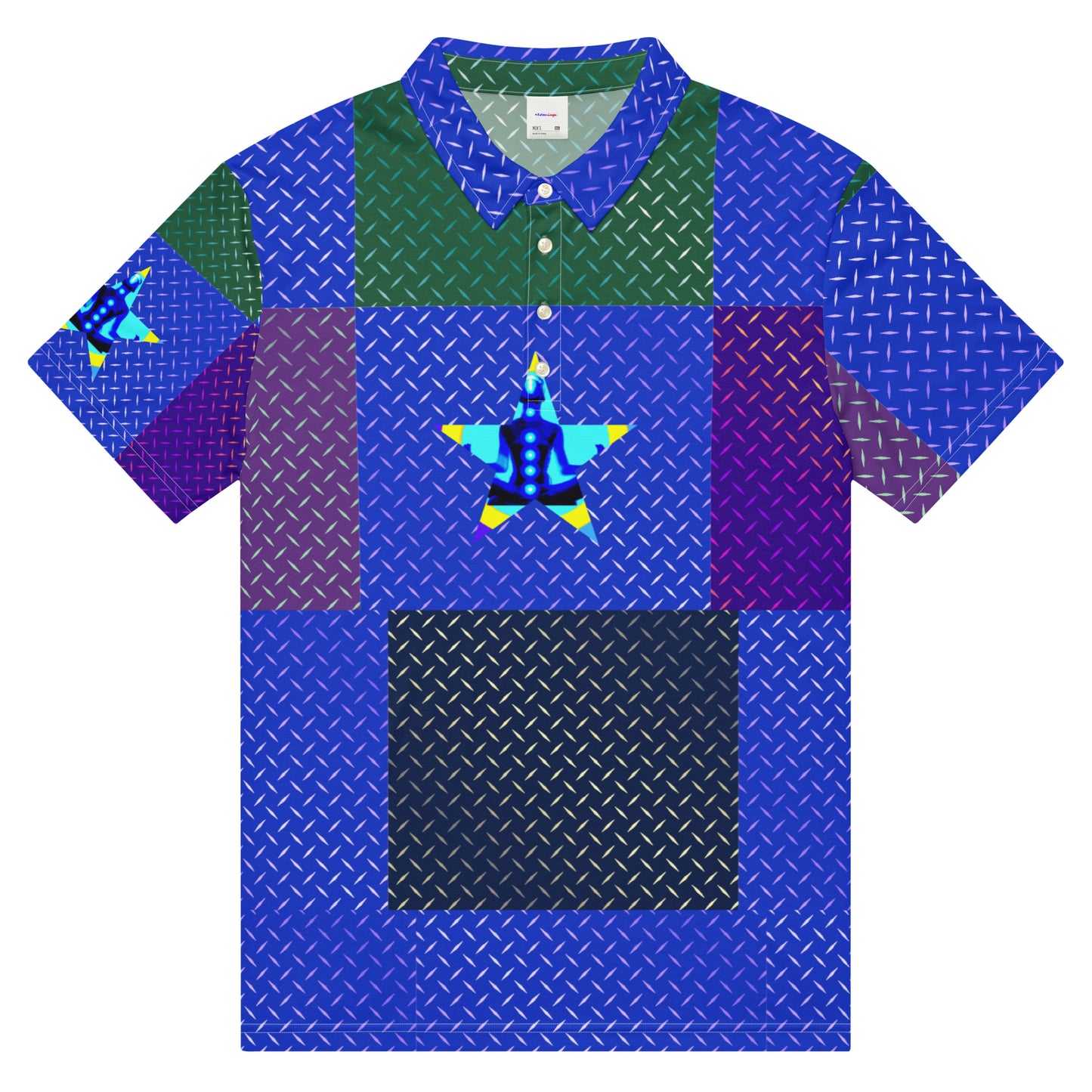 Diamond Plate Metals, Calmnessdesign.COM, Men’s slim fit polo