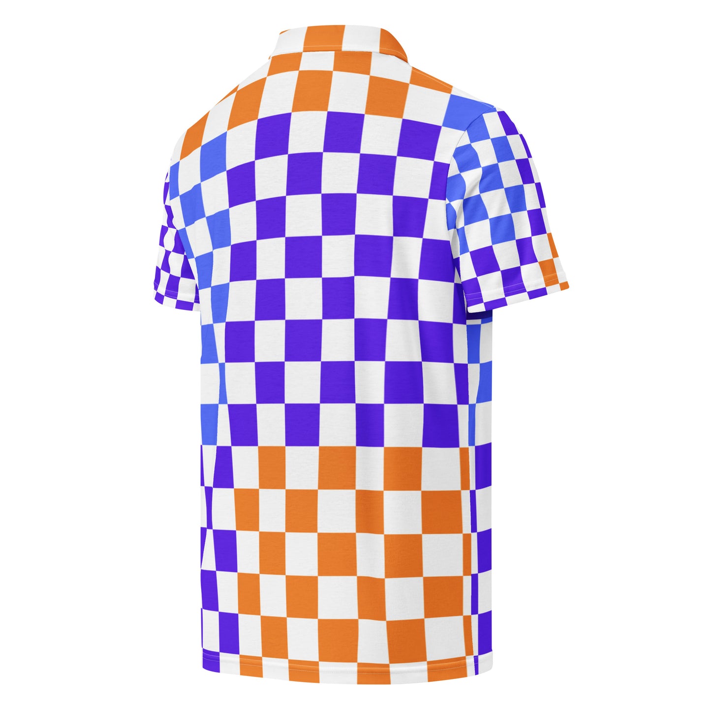 Checkerboard Styled, CALMNESS DESIGNS Men’s slim fit polo