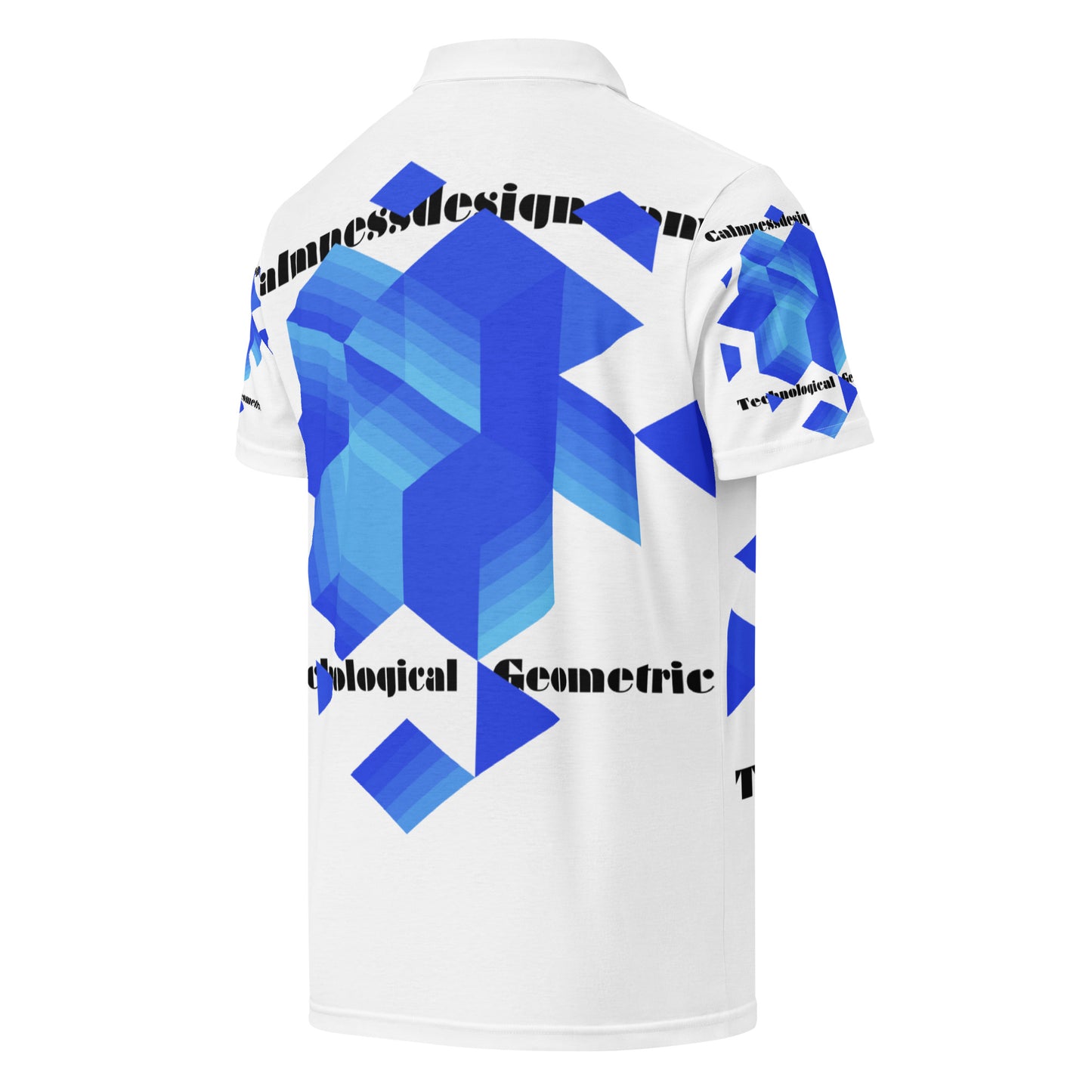 Technological and Geometric Element, Calmnessdesign.COM, Men’s slim fit polo