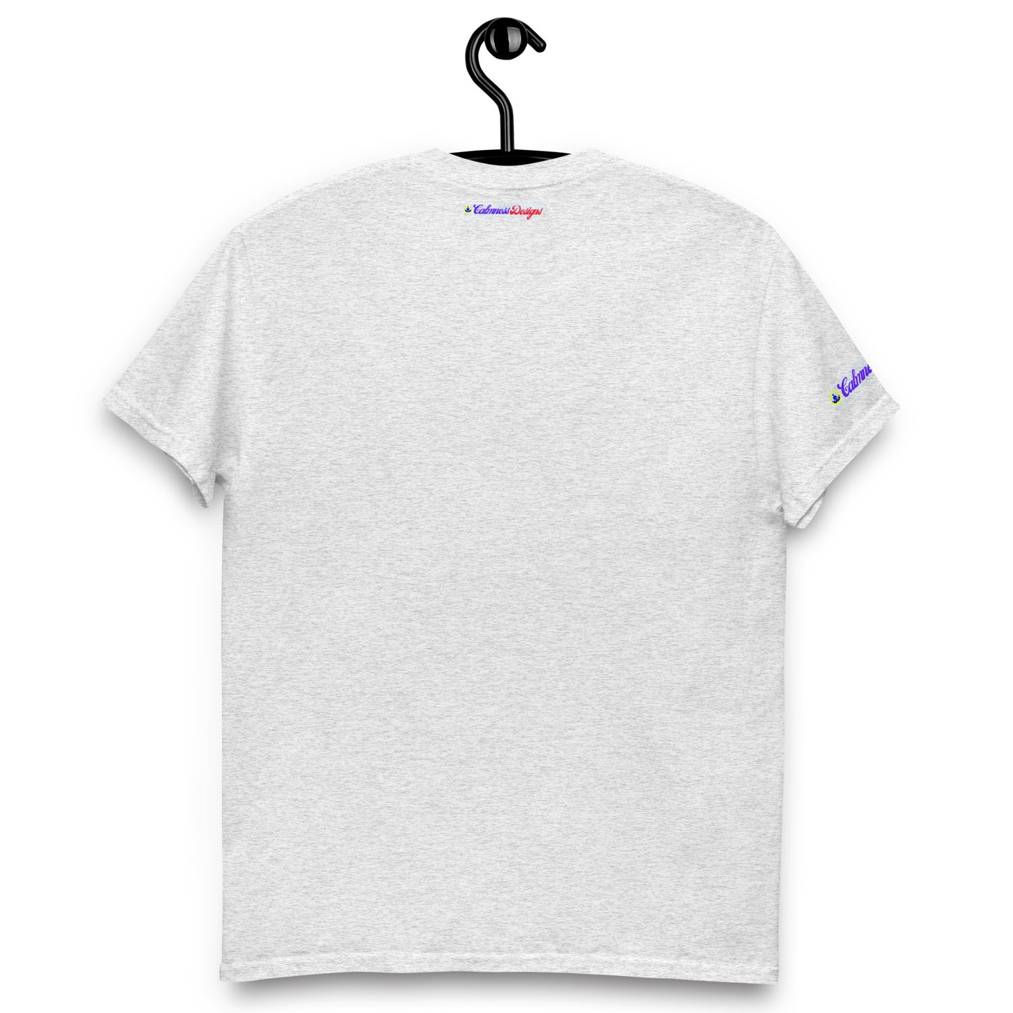 Logo CALMNESS DESIGNS, (C D), Calmness Designs, Creative Designs, Men's classic tee