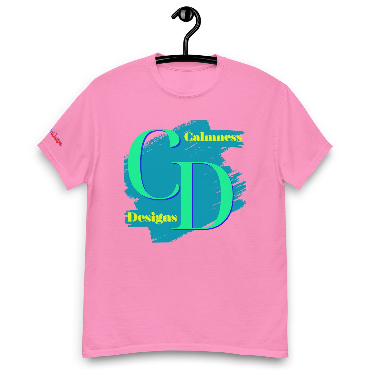 Logo CALMNESS DESIGNS, (C D), Calmness Designs, Creative Designs, Men's classic tee