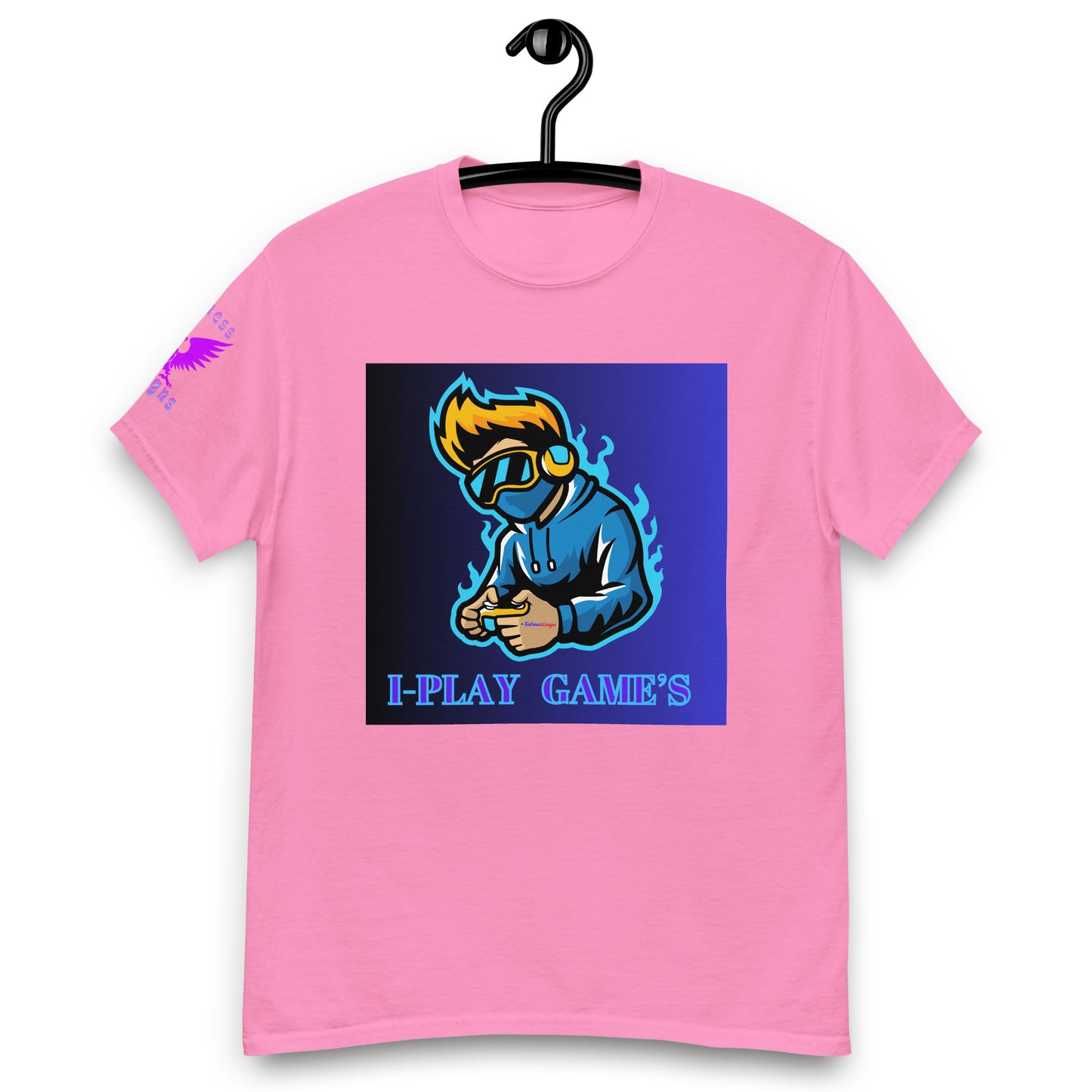 Gamer Logos, I-PLAY GAME'S, Gaming Controller, Gaming Headphone, CALMNESS DESIGNS, Creative Designer's, Men's classic tee