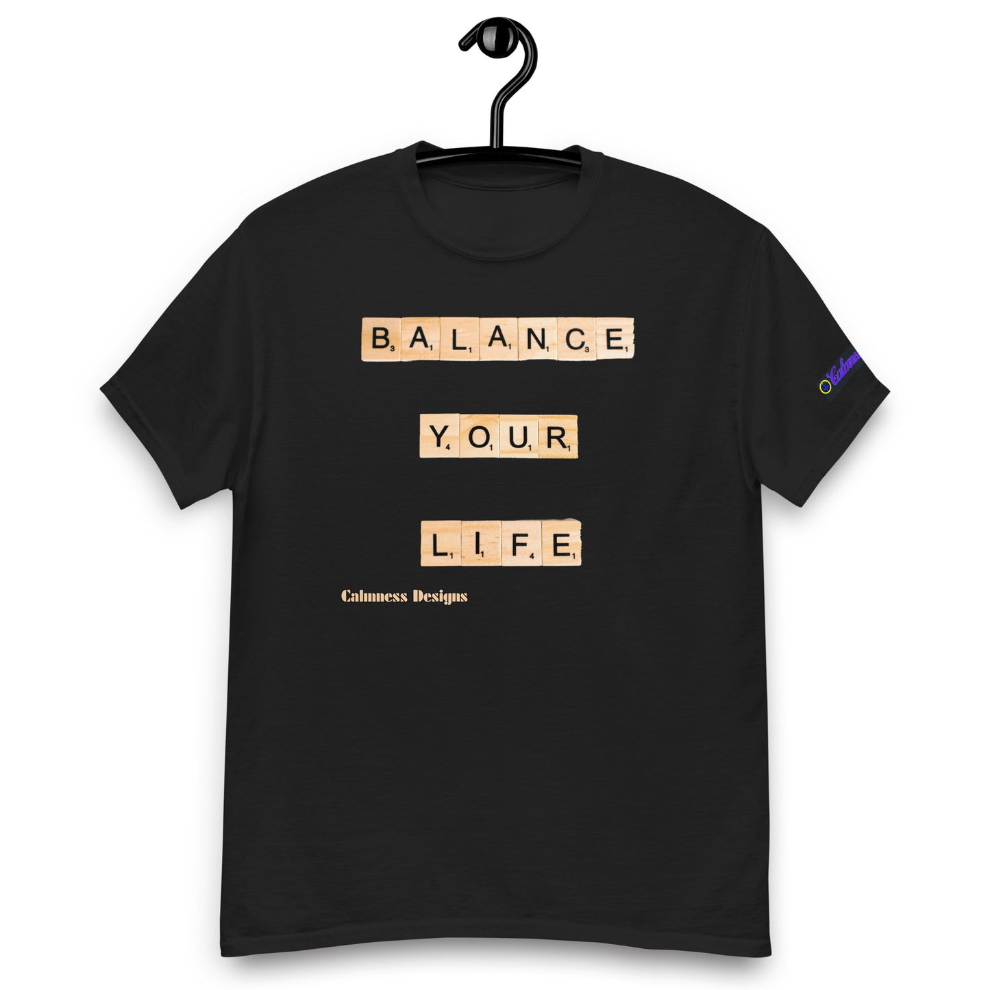 BALANCE YOUR LIFE, Calmness Designs, Creative Designs, Men's classic tee