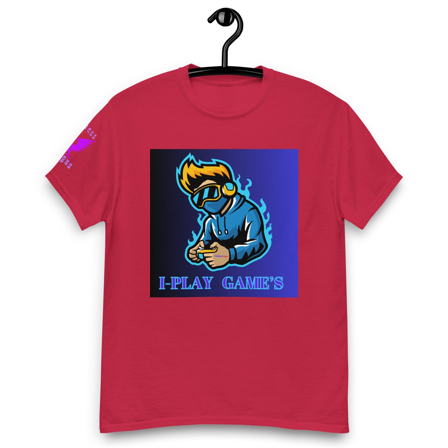 Gamer Logos, I-PLAY GAME'S, Gaming Controller, Gaming Headphone, CALMNESS DESIGNS, Creative Designer's, Men's classic tee