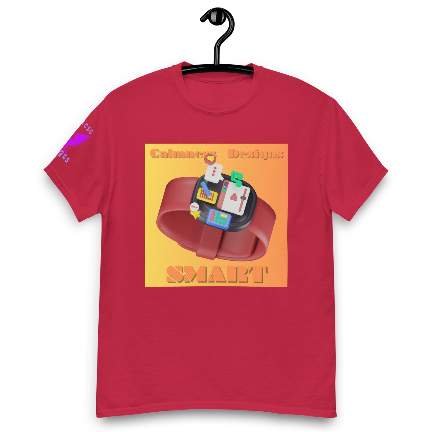 3D Digital SMART Watch Apps Feature, CALMNESS DESIGNS, Creative Designer's, Men's classic tee