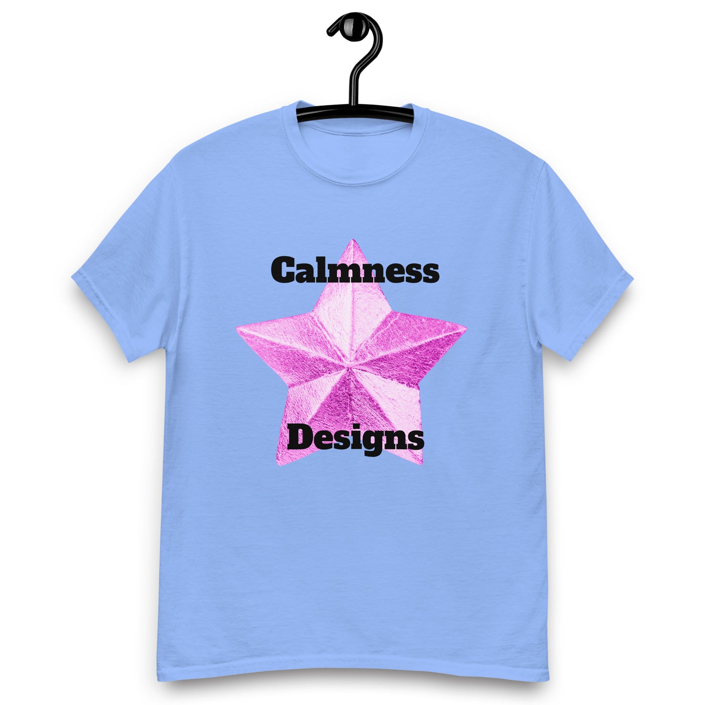 Pink Christmas Star, Calmness Designs, Men's classic tee