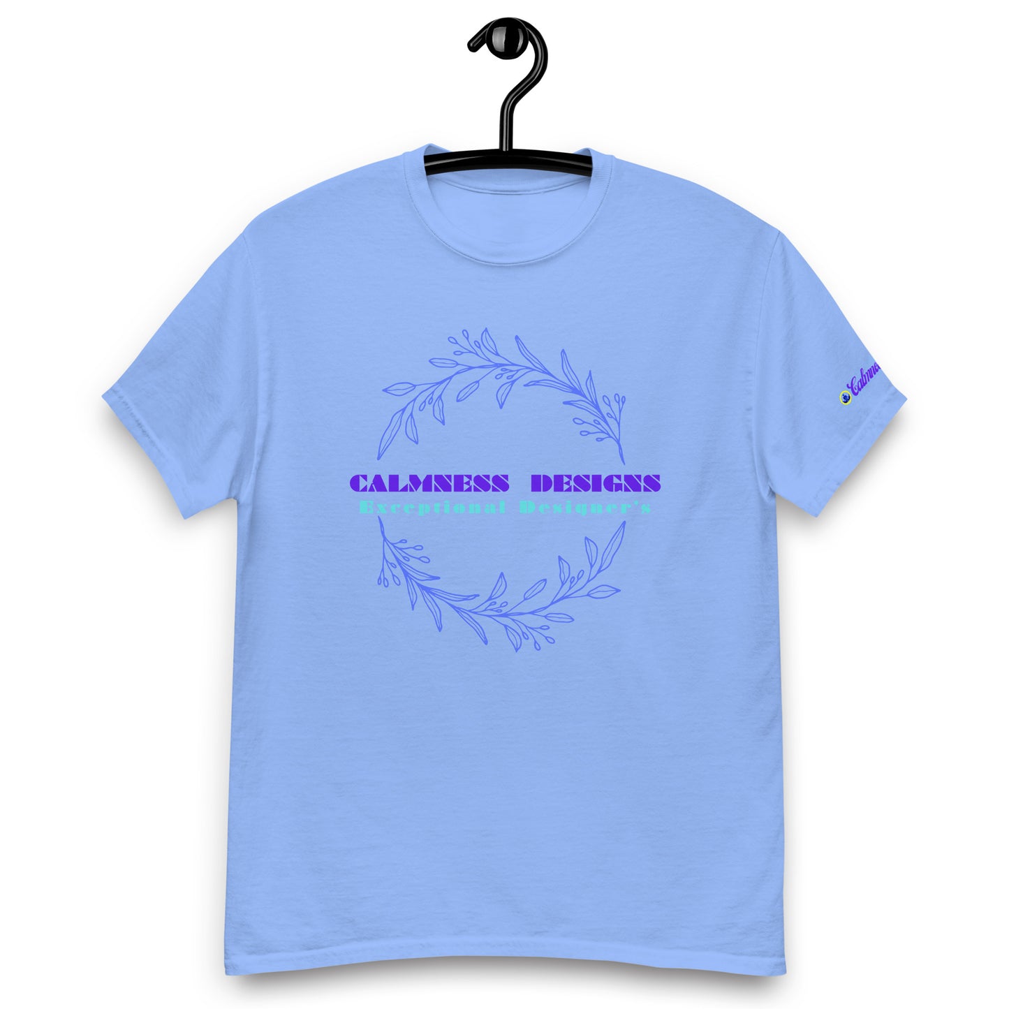 Ivory Blue Botanical Organic, Creative Designs, Calmness Designs, Men's classic tee