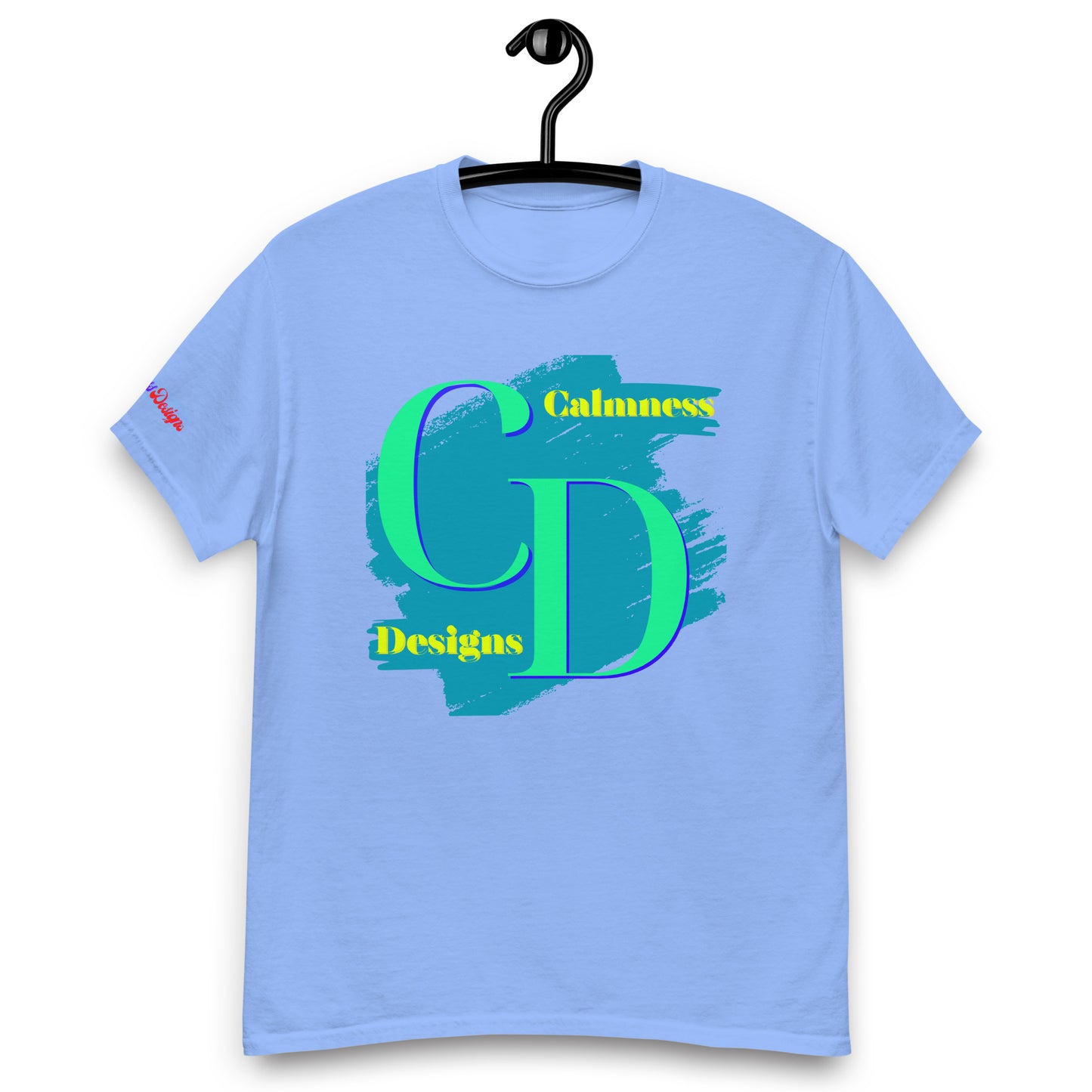 Logo CALMNESS DESIGNS, (C D), Calmness Designs, Creative Designs, Men's classic tee
