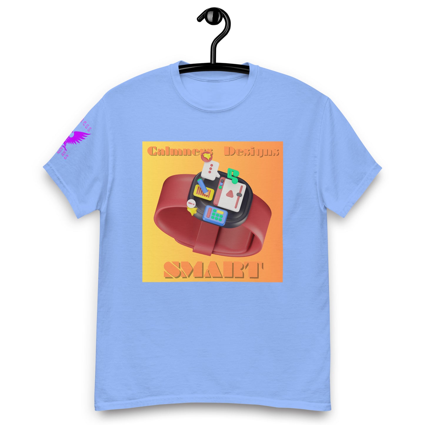 3D Digital SMART Watch Apps Feature, CALMNESS DESIGNS, Creative Designer's, Men's classic tee