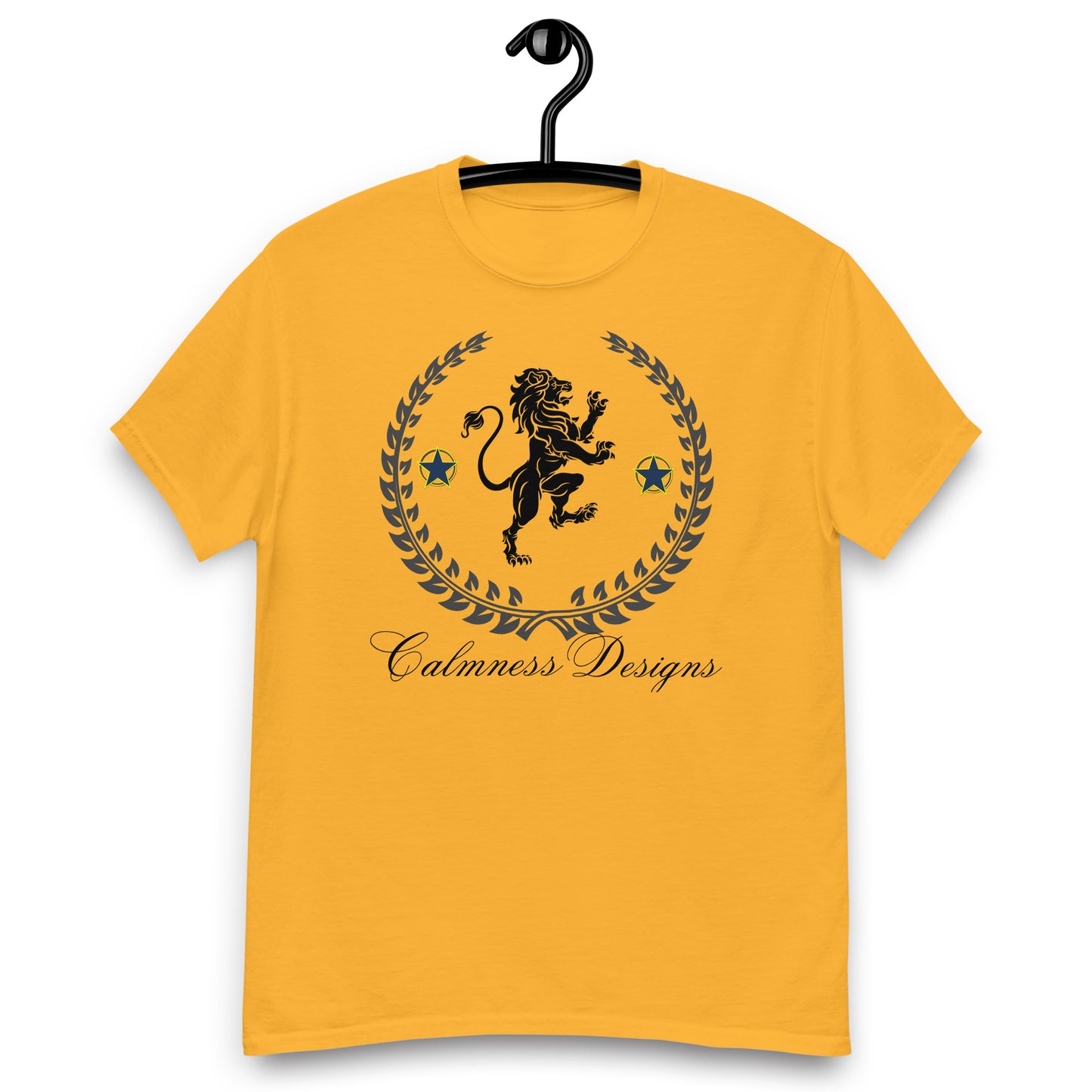 Coats of Arms, (C D), Lions Crest Shield, Stars, Calmness Designs, Men's classic tee