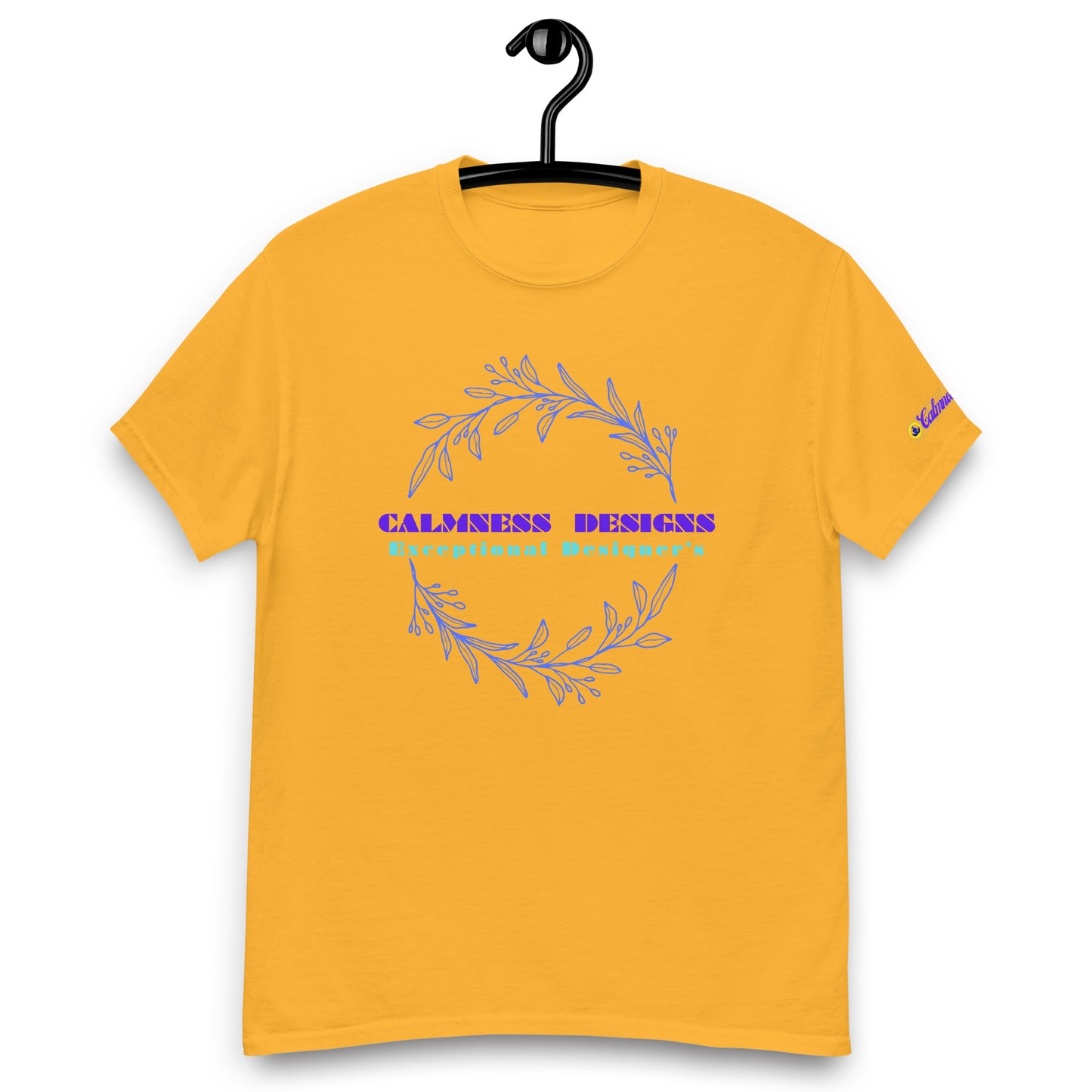 Ivory Blue Botanical Organic, Creative Designs, Calmness Designs, Men's classic tee