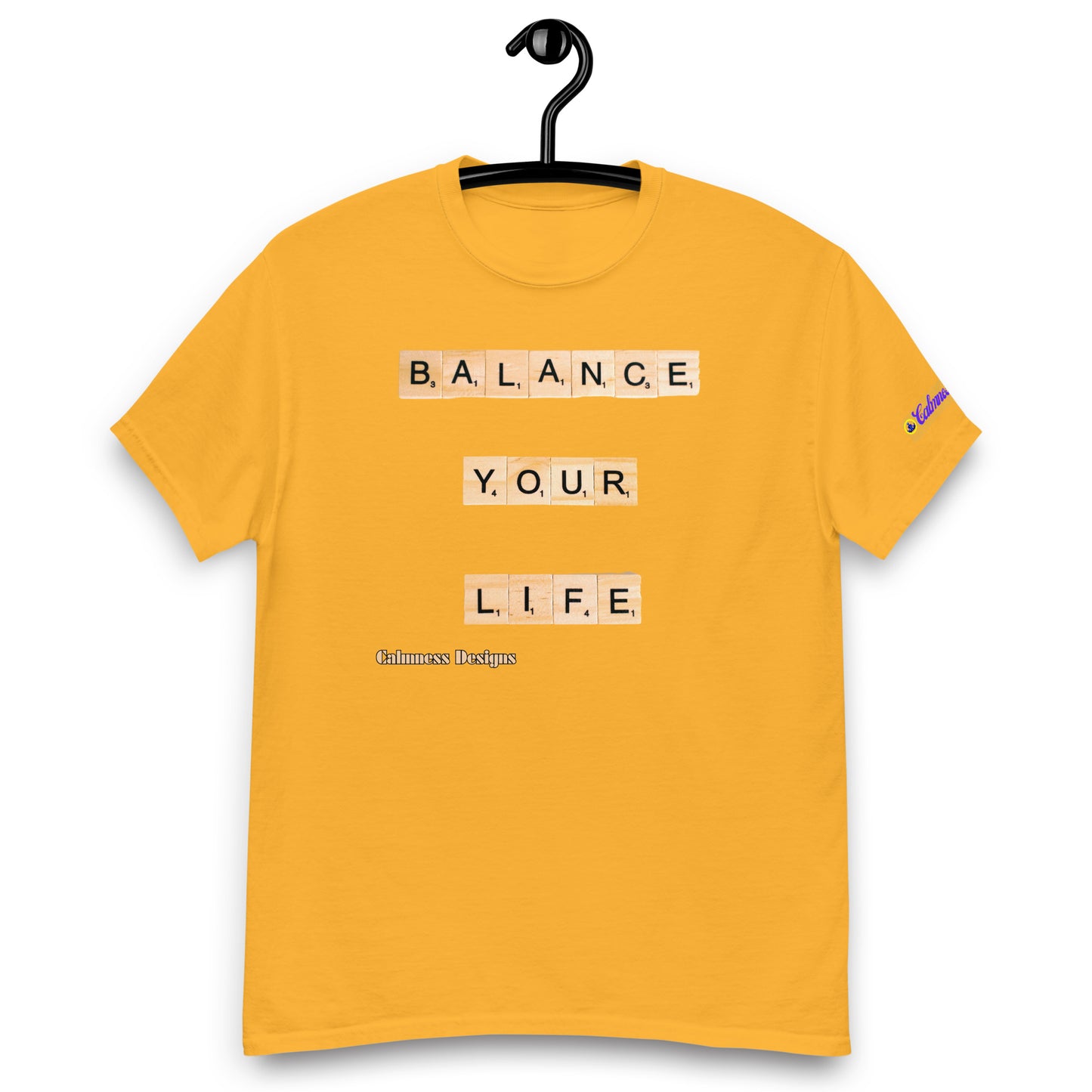 BALANCE YOUR LIFE, Calmness Designs, Creative Designs, Men's classic tee
