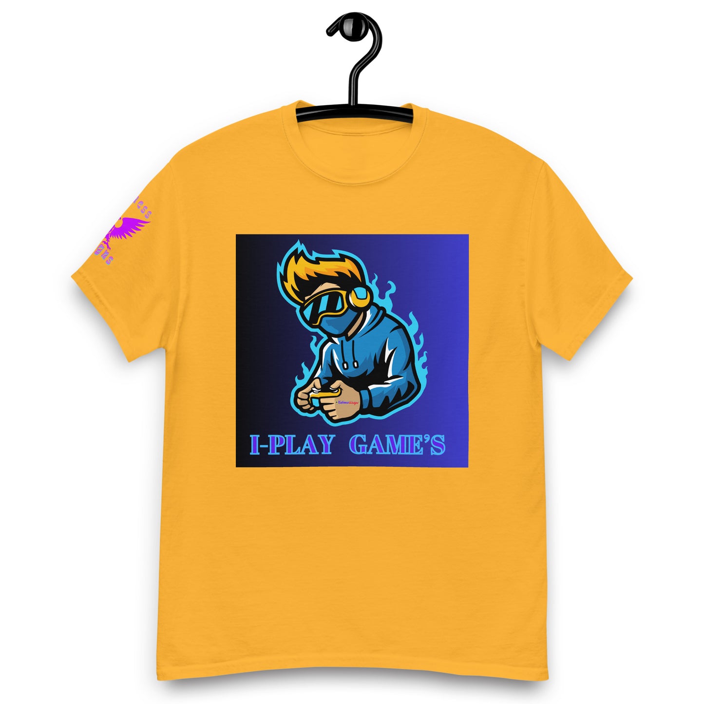 Gamer Logos, I-PLAY GAME'S, Gaming Controller, Gaming Headphone, CALMNESS DESIGNS, Creative Designer's, Men's classic tee