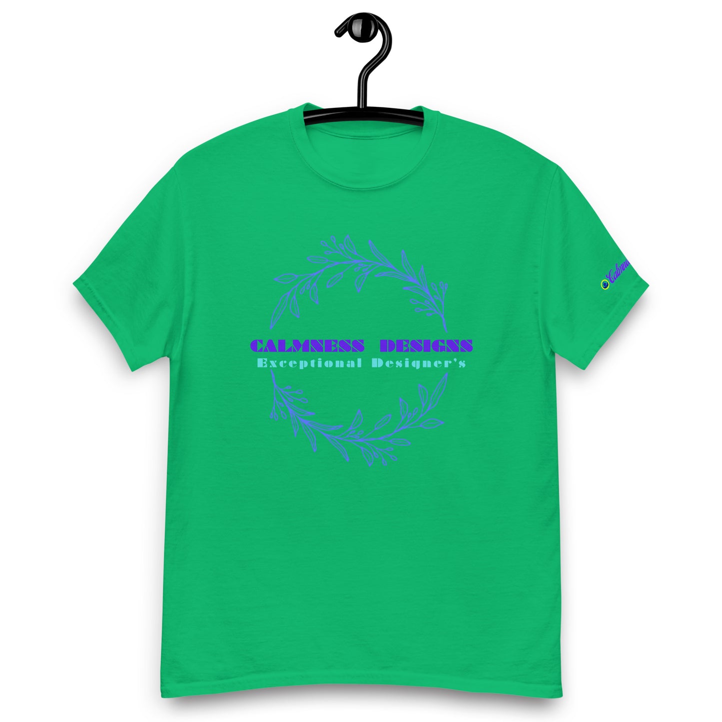 Ivory Blue Botanical Organic, Creative Designs, Calmness Designs, Men's classic tee
