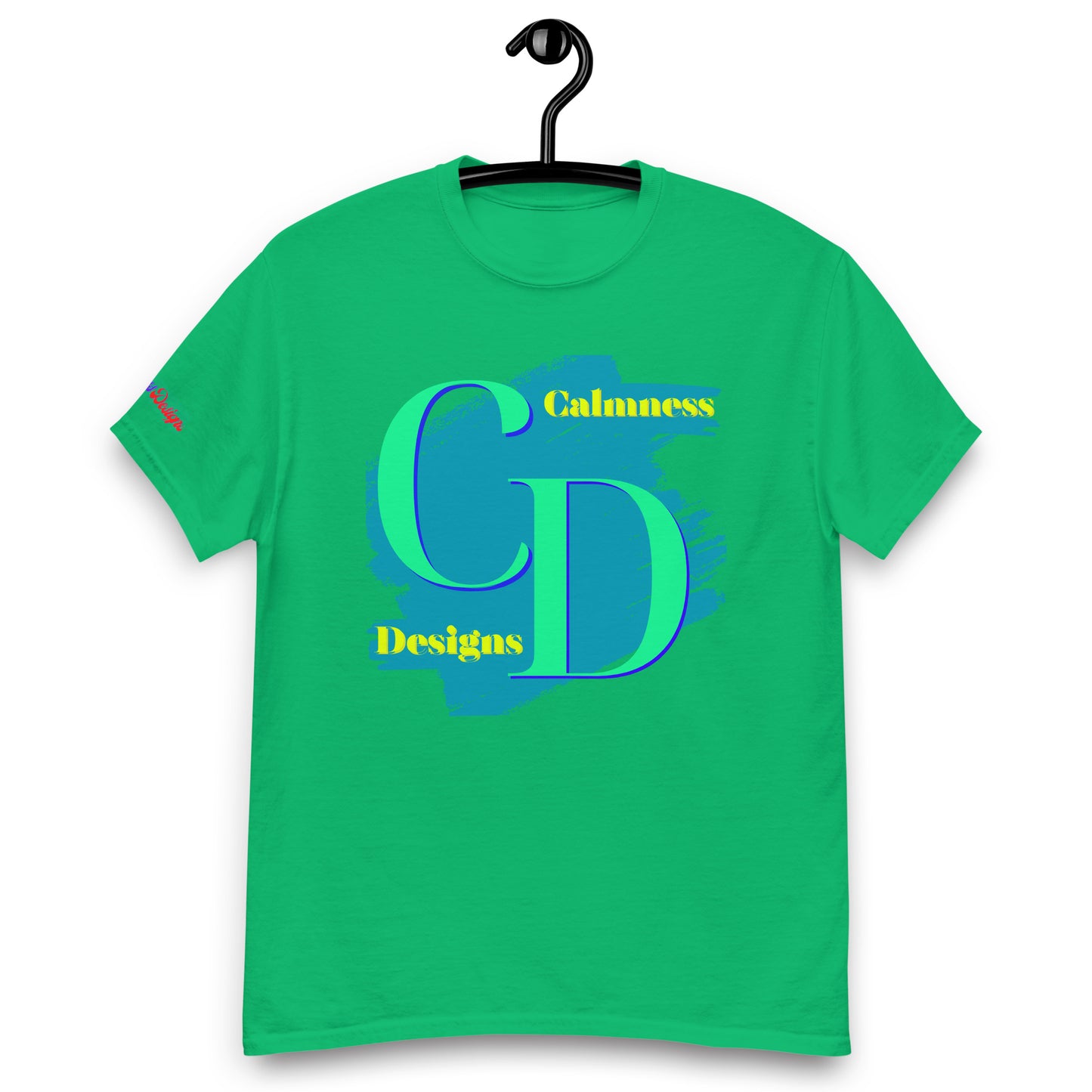 Logo CALMNESS DESIGNS, (C D), Calmness Designs, Creative Designs, Men's classic tee