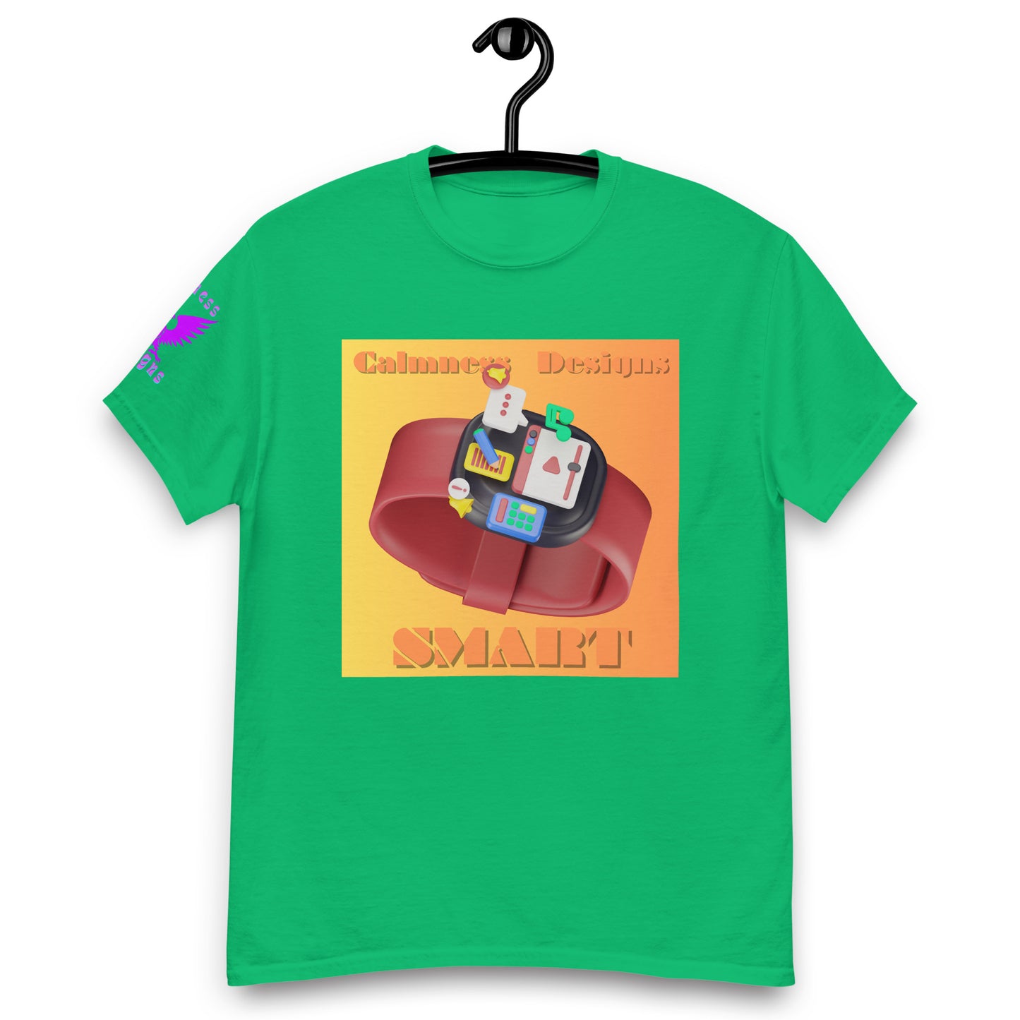 3D Digital SMART Watch Apps Feature, CALMNESS DESIGNS, Creative Designer's, Men's classic tee