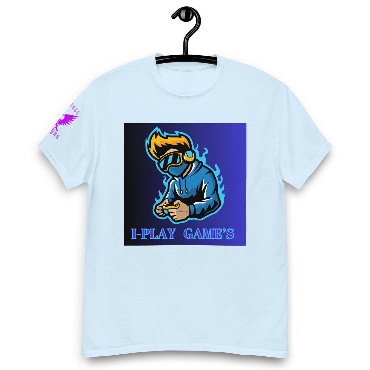 Gamer Logos, I-PLAY GAME'S, Gaming Controller, Gaming Headphone, CALMNESS DESIGNS, Creative Designer's, Men's classic tee